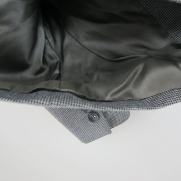 New United Colors Of Benetton Blazer Womens S Gray Houndstooth LS Blazer Jacket - Picture 12 of 14